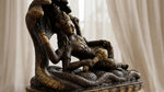 Solid Brass Vishnu Resting on Serpent Statue