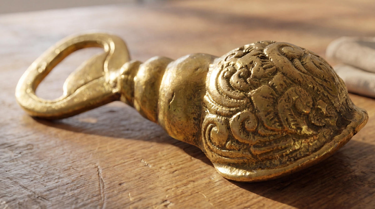 Solid Brass Snail Bottle Opener