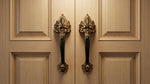 Solid Brass Raven Door Handle - Pair