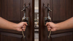 Large Solid Brass Deer Door Handle - Pair