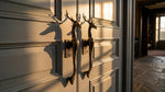 Large Solid Brass Deer Door Handle - Pair