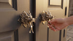 Solid Brass Dragon Head Door Knob
