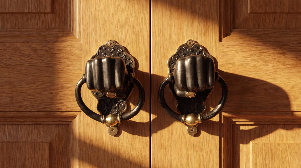 Solid Brass Fist Door Knocker