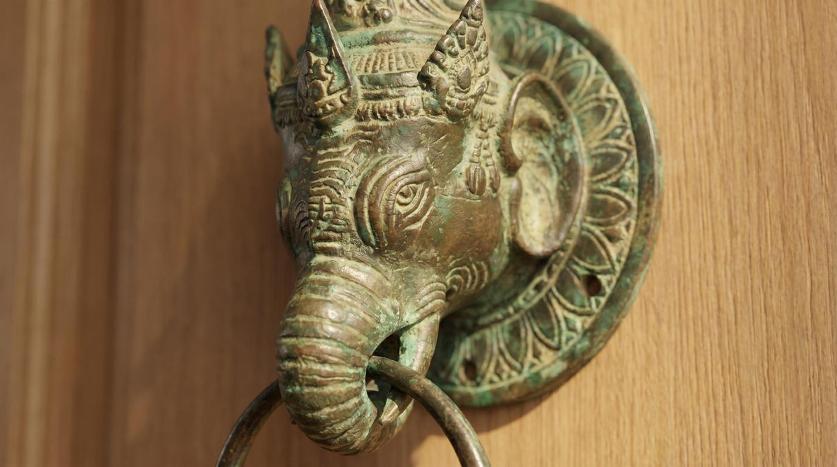Solid Brass Ganesha Door Knocker