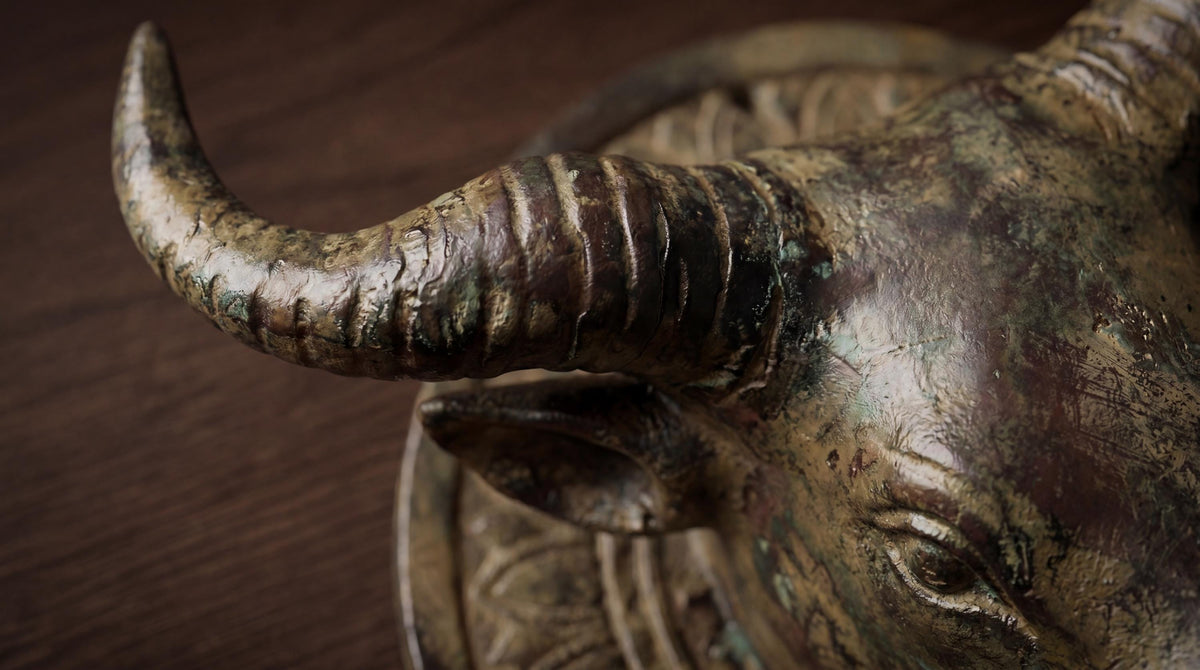 Solid Brass Buffalo Door Knocker