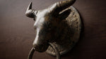 Solid Brass Buffalo Door Knocker