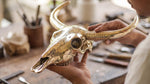 Brass Buffalo Skull Wall Decor