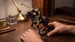 Brass Polo Player Statue