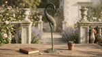 Brass Crane Statue
