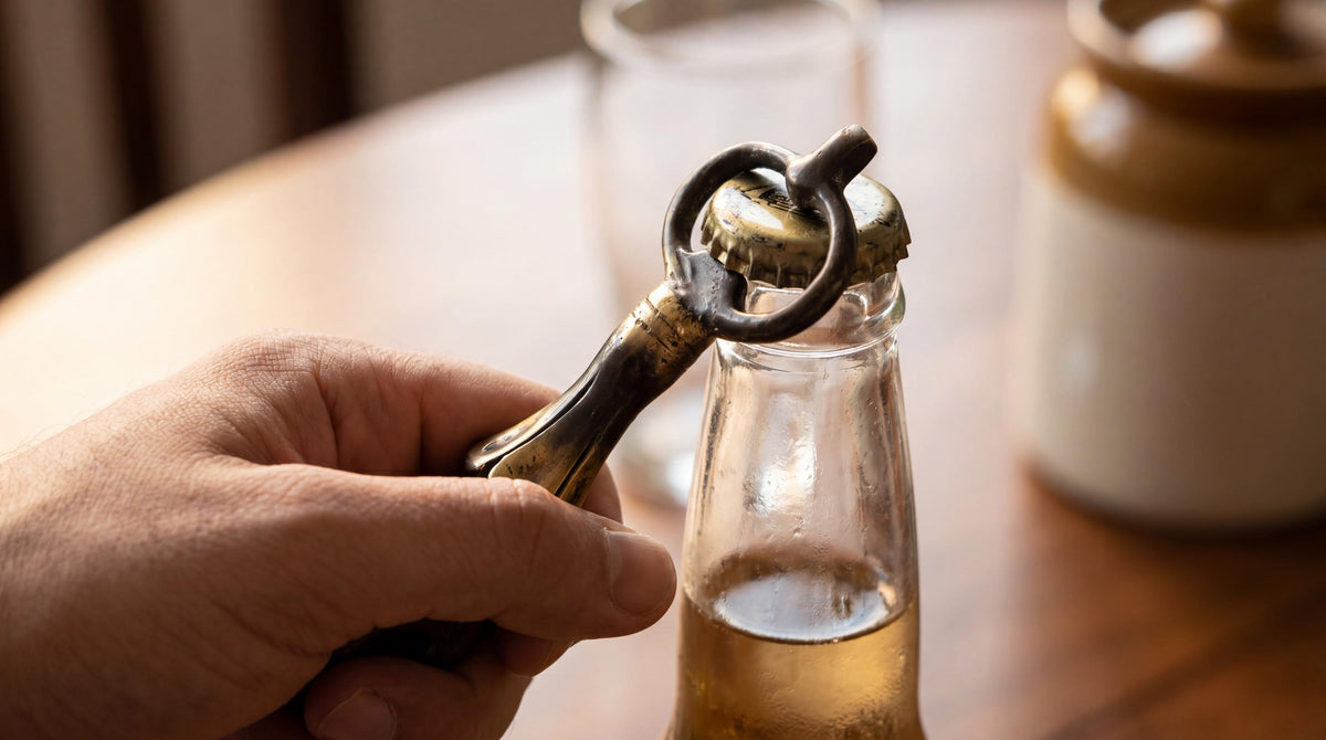 Solid Brass Fork Bottle Opener
