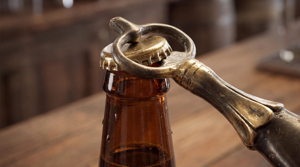 Solid Brass Fork Bottle Opener