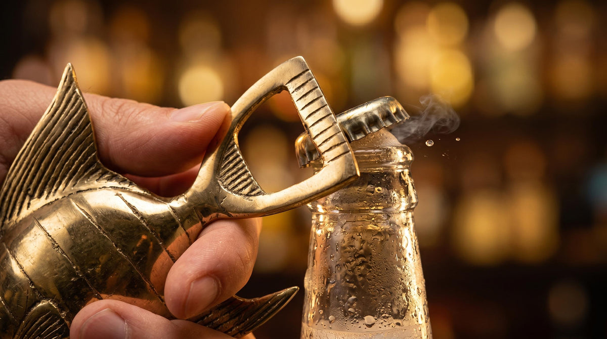 Solid Brass Fish Bottle Opener