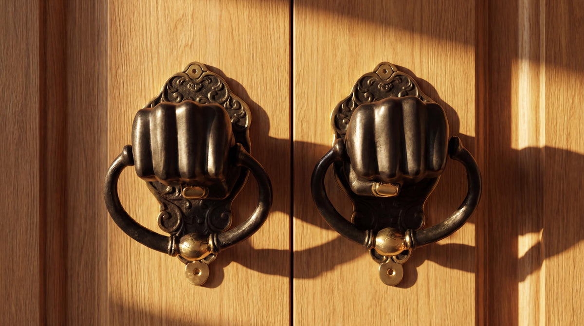 Solid Brass Fist Door Knocker