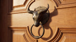Solid Brass Buffalo Door Knocker