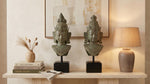Bronze Vishnu Lakshmi Bust Sculpture