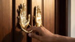 Solid Brass Hand of Fatima Door Knockers - Pair