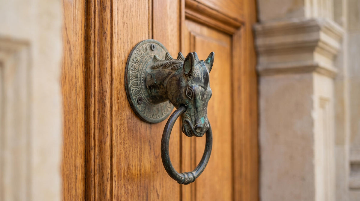 Solid Brass Horse Door Knocker