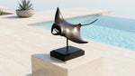 Bronze Manta Ray Statue