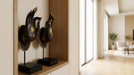Brass Black Gold Hand Statue