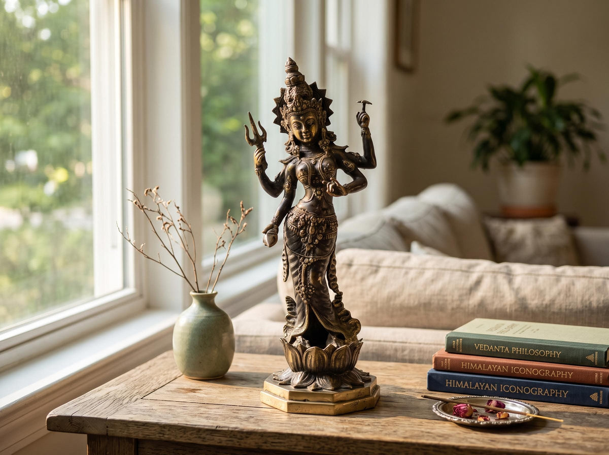 Solid Brass Parvati Statue