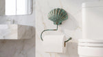 Solid Brass Seashell Toilet Paper Holder