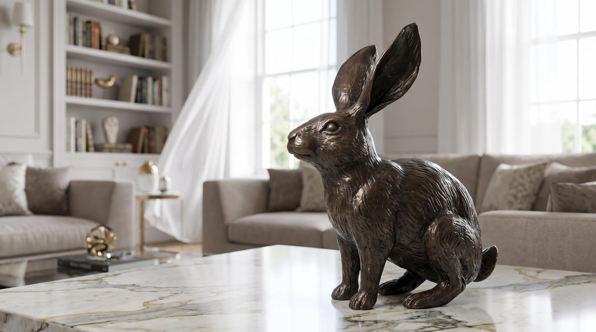 Brass Rabbit Figurine