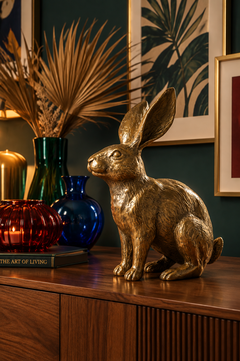 Brass Rabbit Figurine
