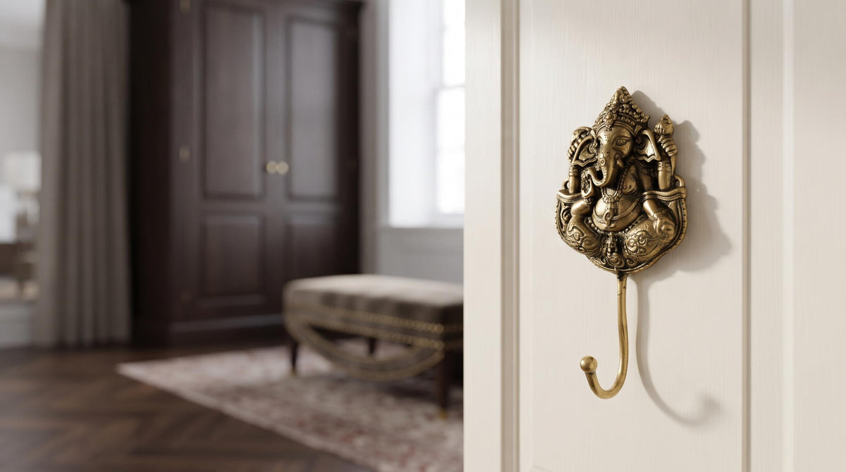 Solid Brass Ganesha Wall Hook