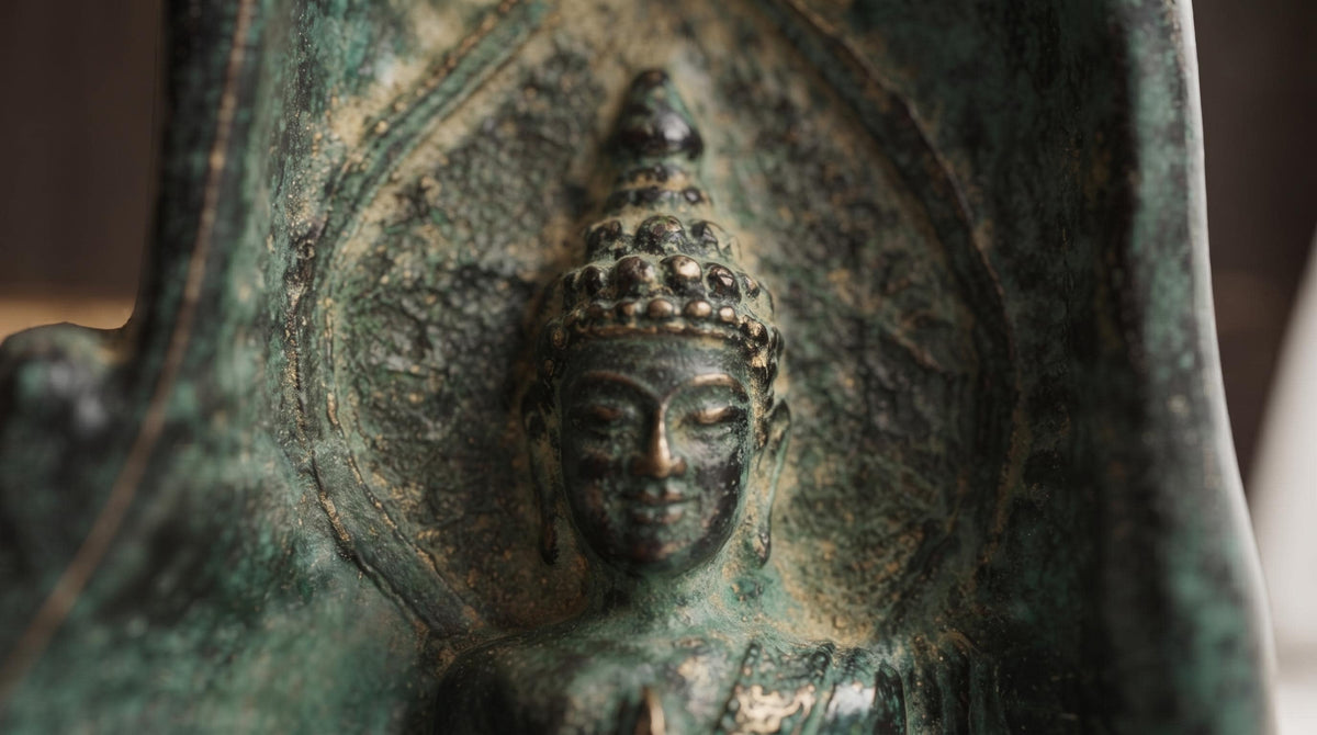 Bronze Meditating Buddha Hand Statue