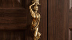 Solid Brass Dancing Lady Door Handle