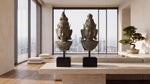 Bronze Vishnu Lakshmi Bust Sculpture