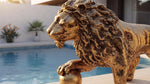 Brass Medici Lion Statue