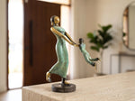 Brass Abstract Motherhood Statue