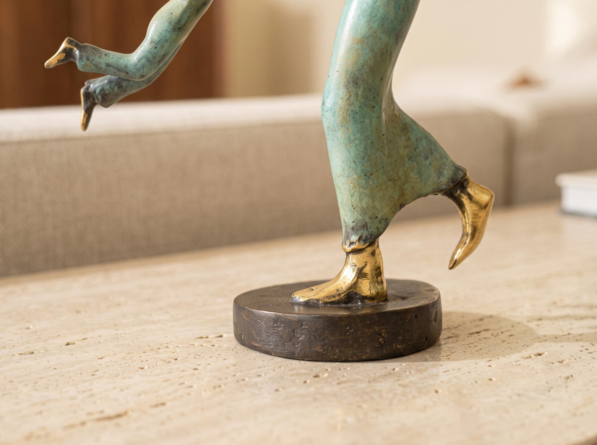 Brass Abstract Motherhood Statue