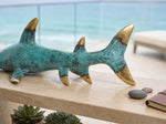 Brass Hammerhead Shark Figurine