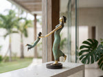 Brass Abstract Motherhood Statue
