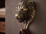 Solid Brass Lion Face Wall Hook