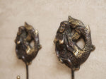 Solid Brass Mermaid Tail Wall Hook