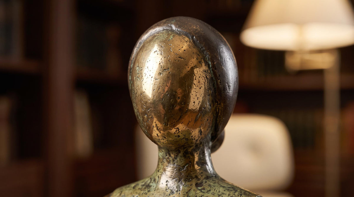 Brass Abstract Family Statue