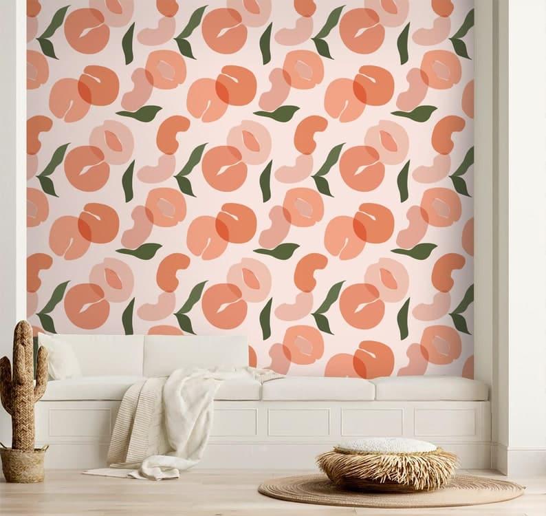 Illustrated Peach Fruit Wallpaper Illustrated Peach Fruit Wallpaper Illustrated Peach Fruit Wallpaper 