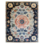 Elegant Imperial Blossom Medley hand-tufted area rug featuring a vintage floral design with intricate patterns. Perfect for adding a touch of classic charm to living rooms and offices, this wool rug showcases a harmonious blend of colors, ideal as a centerpiece in any space.