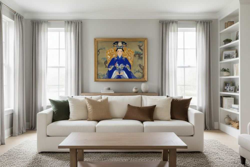 Framed room mockup - gold