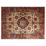The Imperial Elegance Hand Tufted Wool Rug showcases a stunning traditional design, perfect for enhancing living room decor. This area rug features intricate patterns with rich red, blue, and beige tones. Ideal for those seeking elegant area rugs for living rooms, this wool rug delivers both style and warmth.