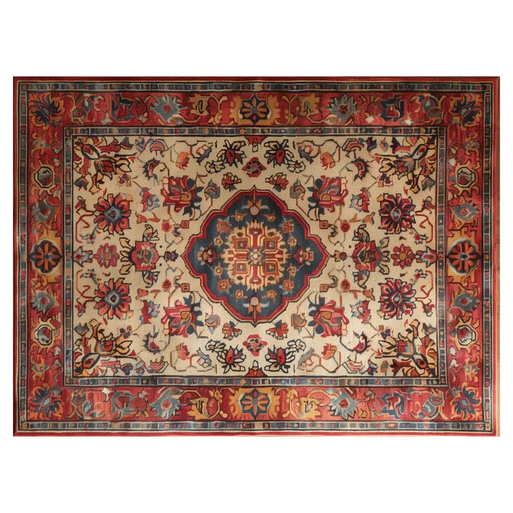 The Imperial Elegance Hand Tufted Wool Rug showcases a stunning traditional design, perfect for enhancing living room decor. This area rug features intricate patterns with rich red, blue, and beige tones. Ideal for those seeking elegant area rugs for living rooms, this wool rug delivers both style and warmth.
