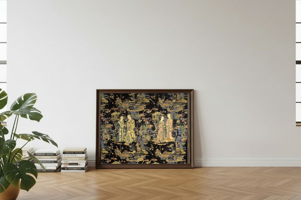 Framed room mockup - leaning