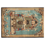 A luxurious Imperial Legacy Hand Tufted Area Rug designed with intricate details and vibrant colors. This wool rug features an elegant traditional motif perfect for adding sophistication to any living room. Ideal as a statement piece, this 8x10 rug enhances the aesthetic appeal of your space.