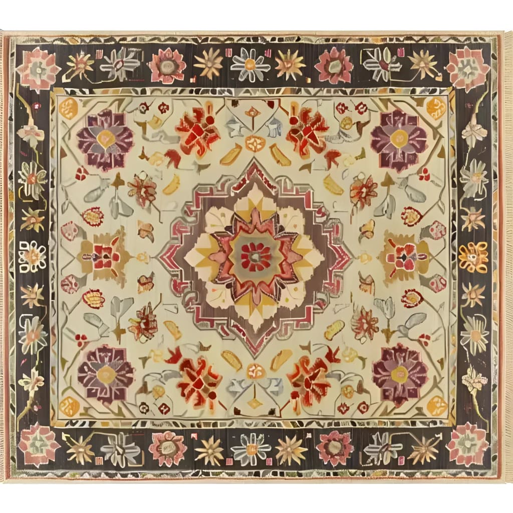 Imperial Opulence Hand Knotted Area Rug featuring a vintage Persian design with intricate floral patterns. Ideal for large living rooms, this rug is perfect for those seeking an 8x10 floral rug with a touch of elegance and timeless style.