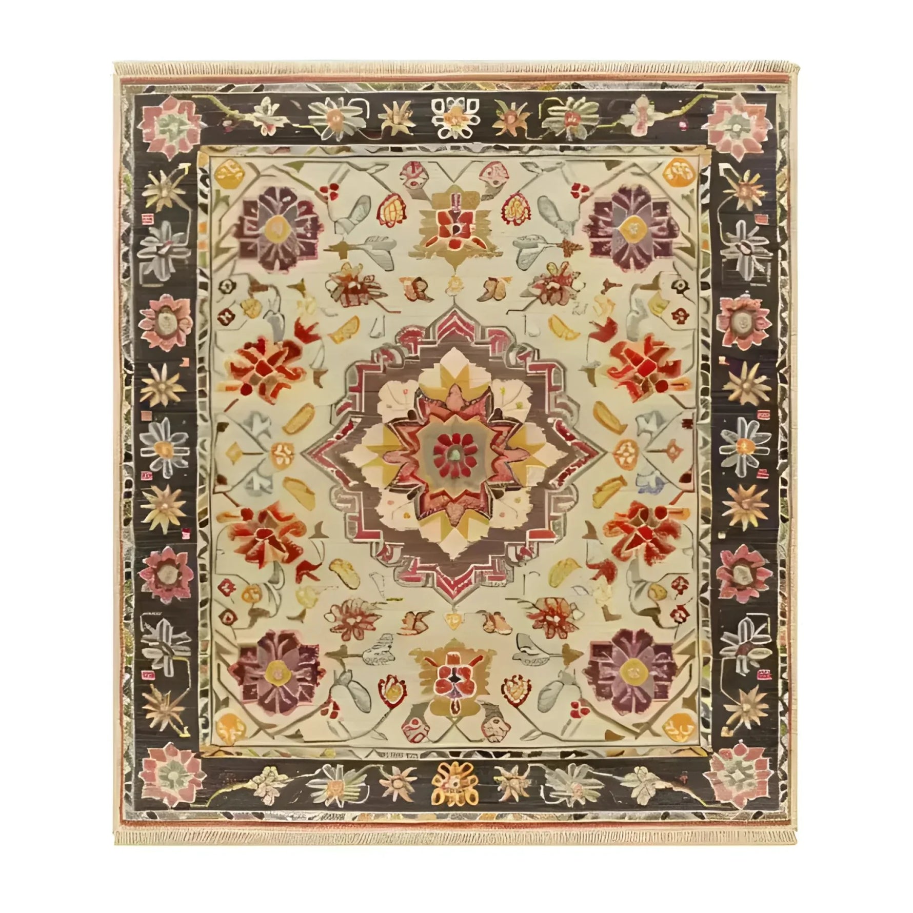  Imperial Opulence Hand Knotted Area Rug, a stunning centerpiece that radiates luxury and sophistication. Its intricate patterns and rich textures elevate any space, making it a perfect addition to your home decor. 