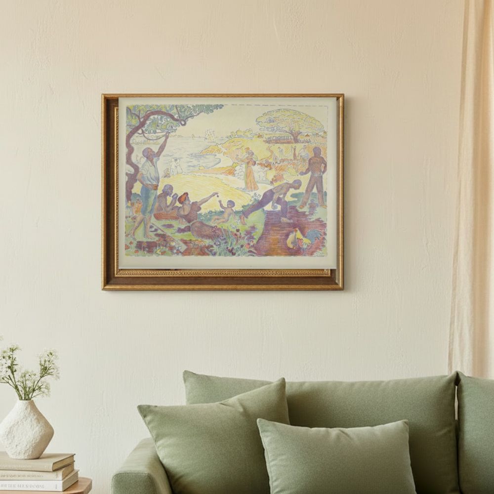Framed room mockup - sage