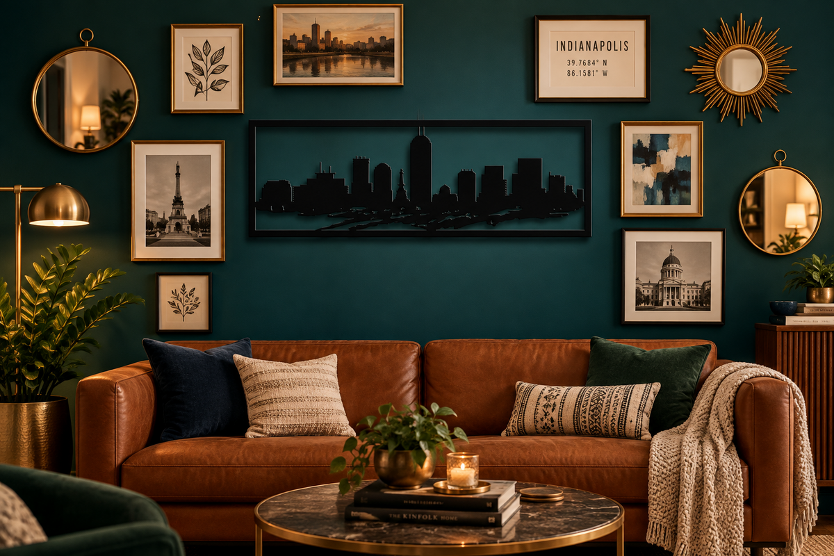 Indianapolis Skyline Metal Wall Art